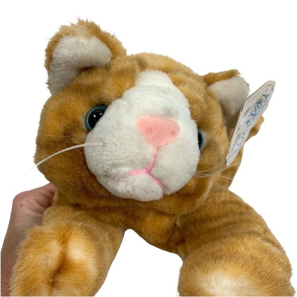 Orange Tabby Cat 1997 Plush NWT Vintage Wishpets - Picture 2 of 4